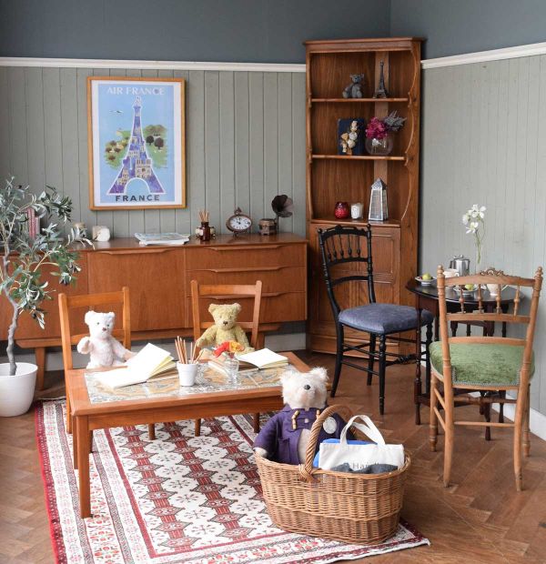 イギリス アンティーク 家具 スモールゲートレッグテーブル ツイスト