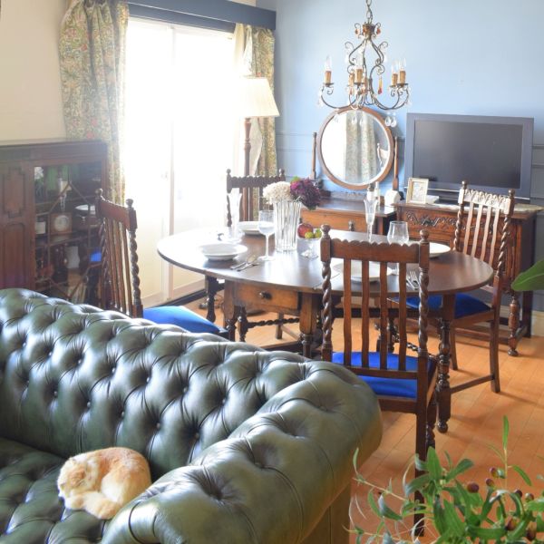 ②1脚/4脚 イギリス アンティーク 家具 ダイニング チェア 椅子