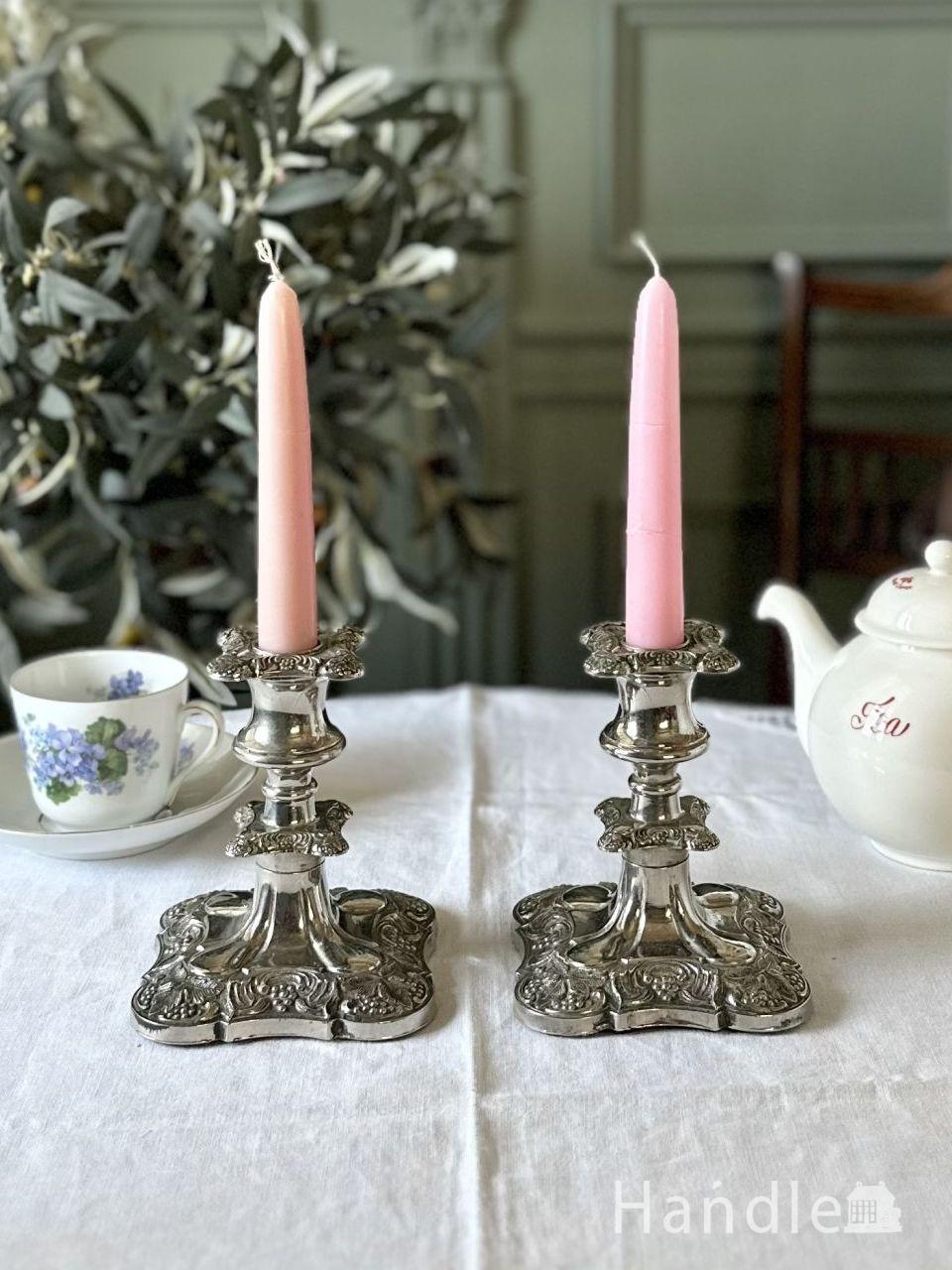 IANTHE】 薔薇モチーフのキャンドルスタンド トリプルホルダー IANTHE