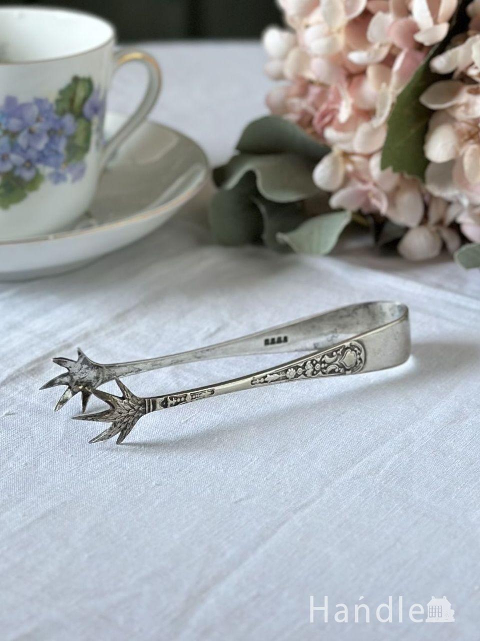 英国アンティークの美しいカトラリー、マザーオブパールのバターナイフ