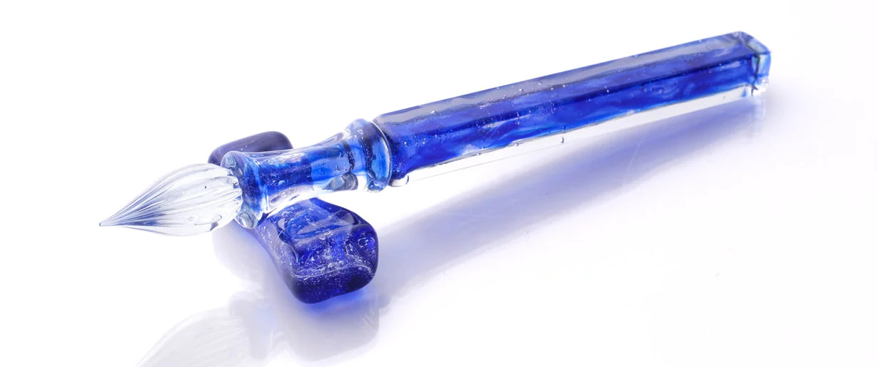 硝子工房 Sayori ガラスペン 樹氷アメジストガラスペン 硝子工房