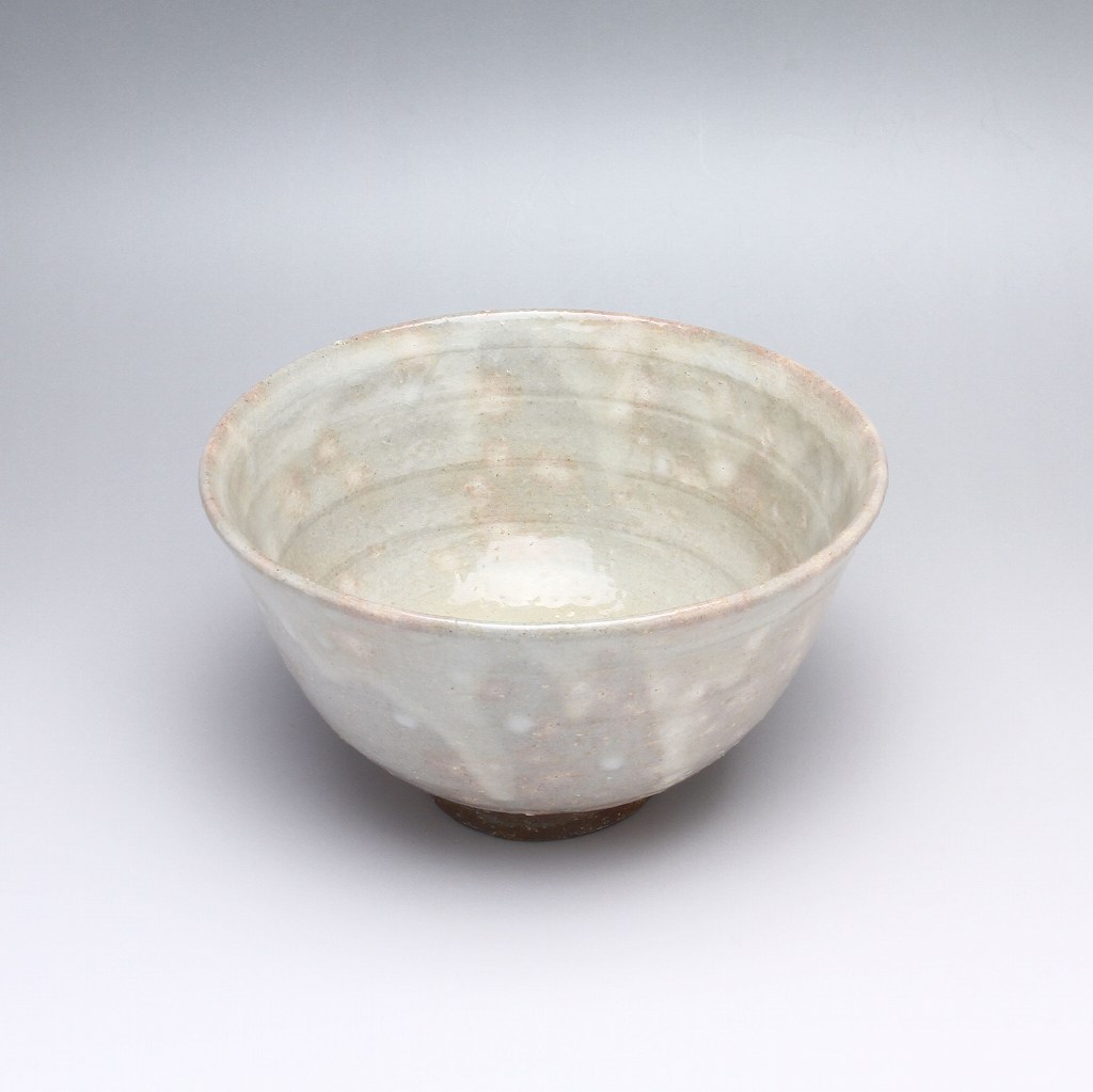 抹茶茶碗粉引 岡田泰作 岡田窯 萩焼 | 萩焼屋Hagiyakiya ネットショップ