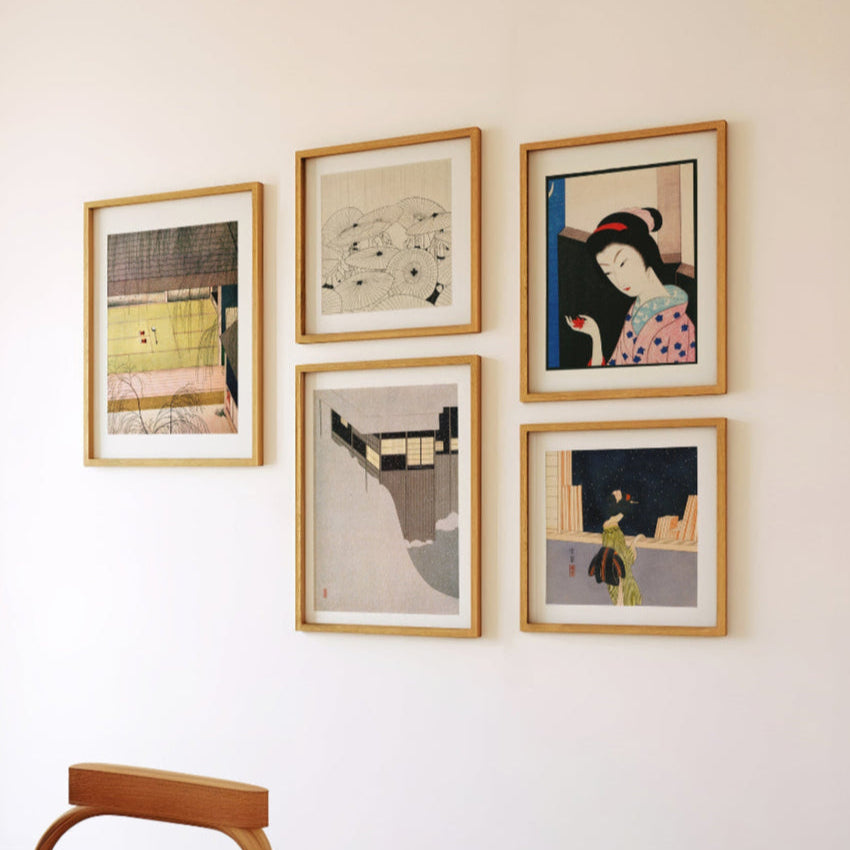 小原古邨「柳に油蟬」本物木版画 小原古邨「柳に油蟬」本物木版画 小原