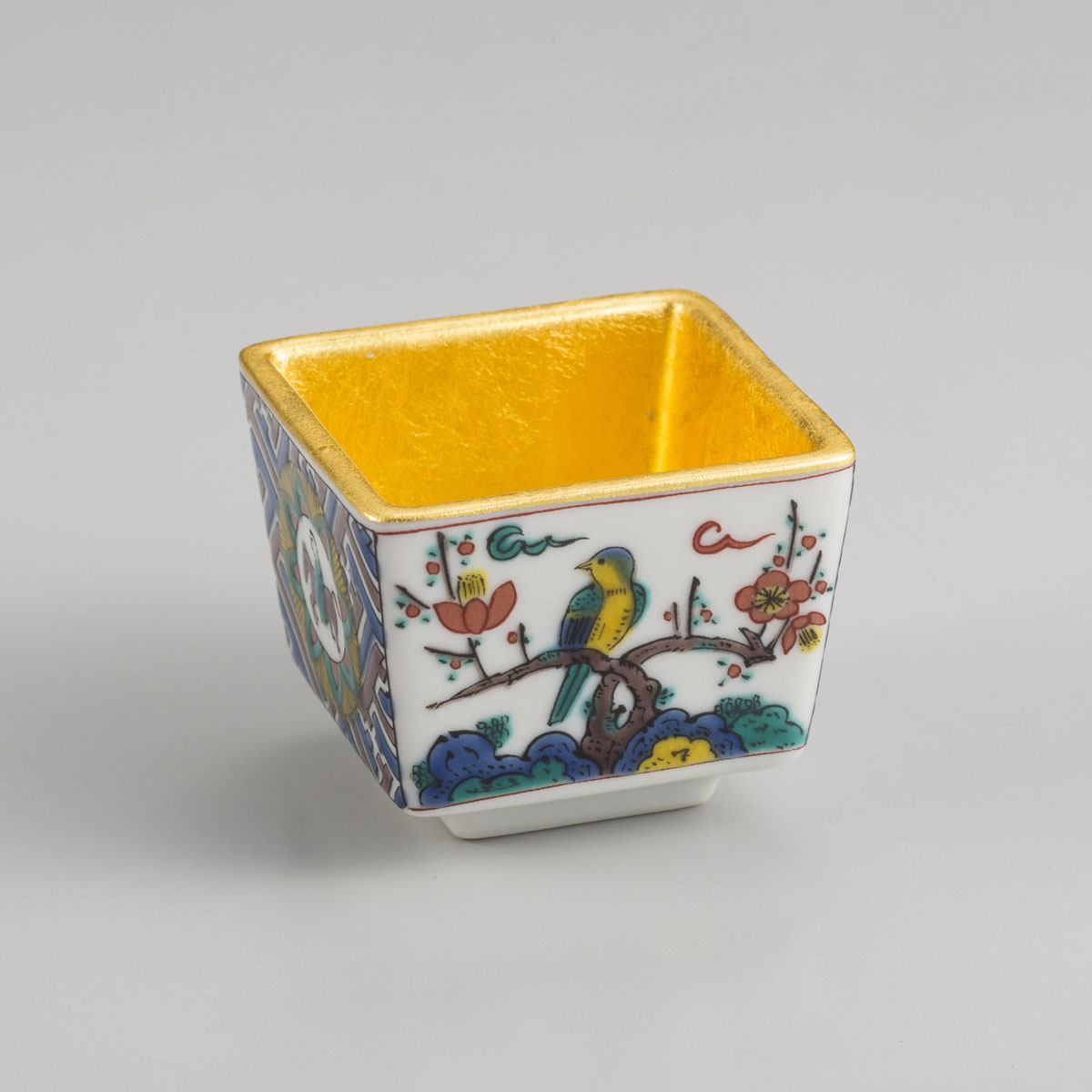 古九谷 九谷焼 徳利 花入 蔵出し 江戸期 角福 黄釉 1客 【公式通販】