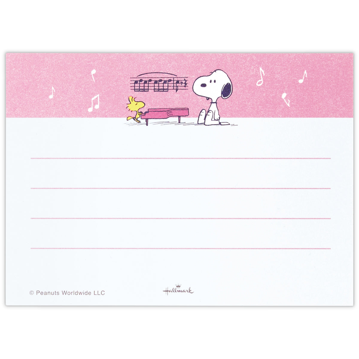スヌーピー フレーム スヌーピーと楽器【ミニレターセット】 – 日本