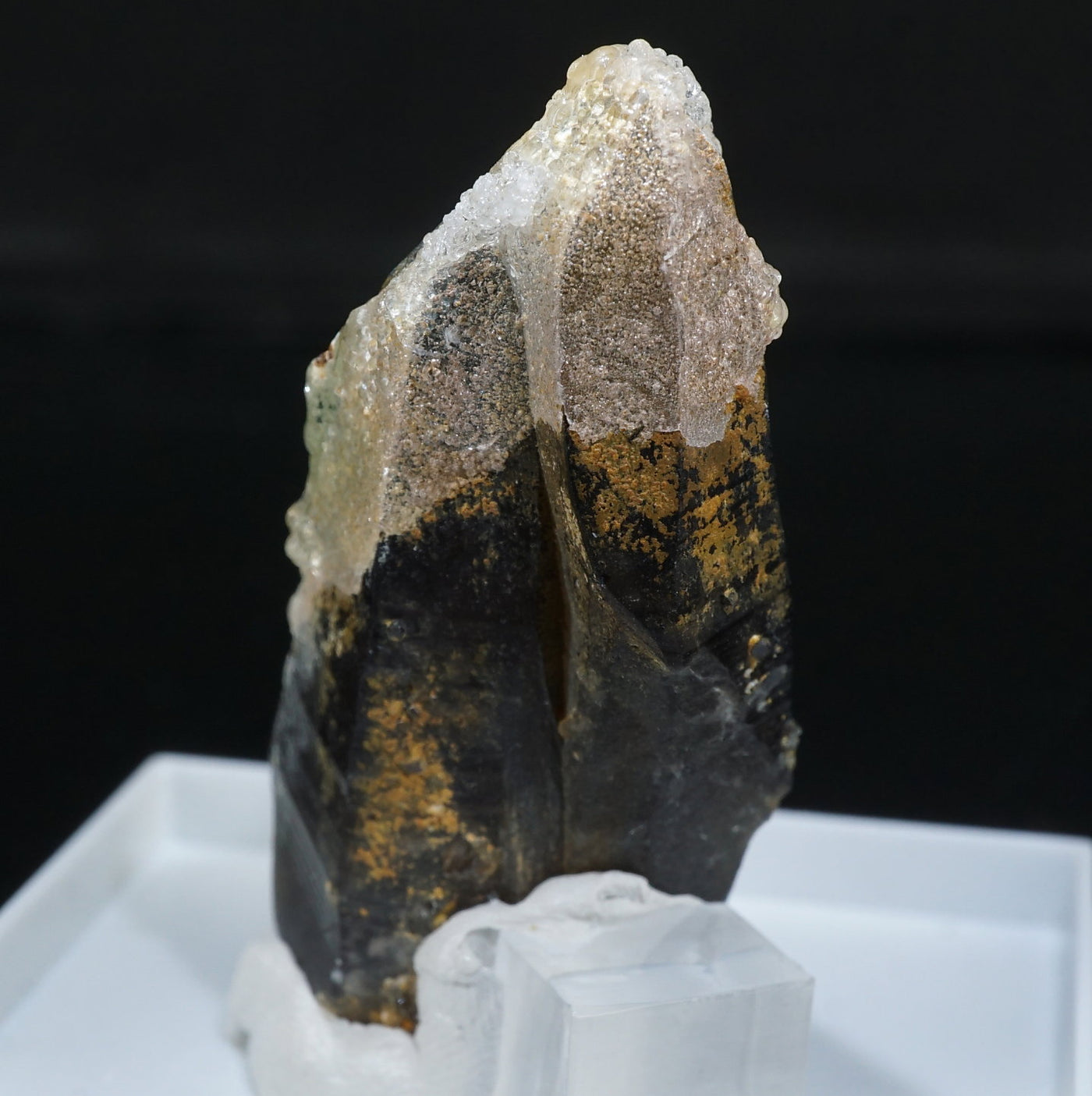 蛍光》ナミビア産 ハイアライトオパール・スモーキークォーツ – 天然石