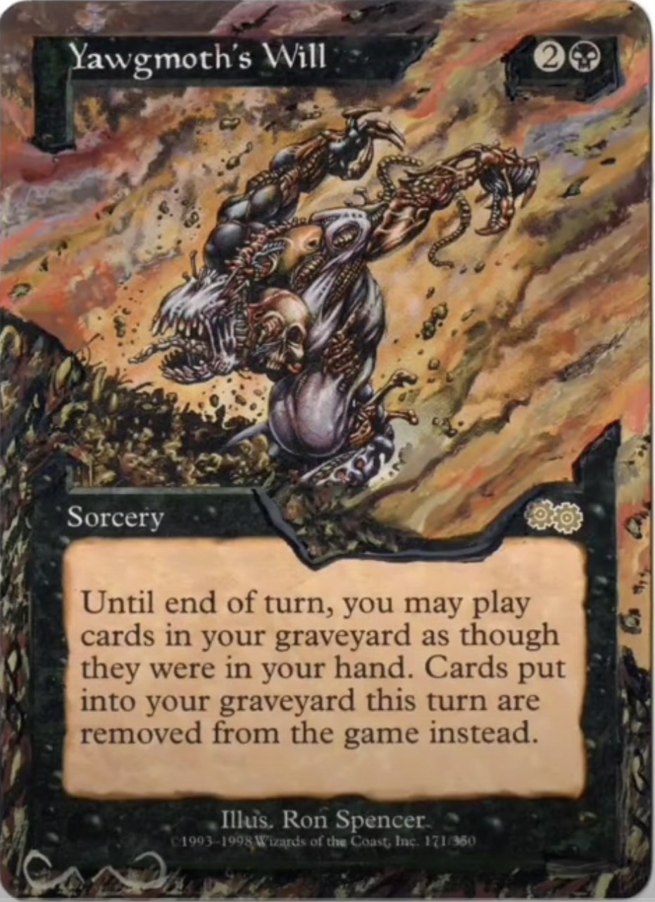ヨーグモスの意志/Yawgmoth's Will 英語一枚 【公式通販】