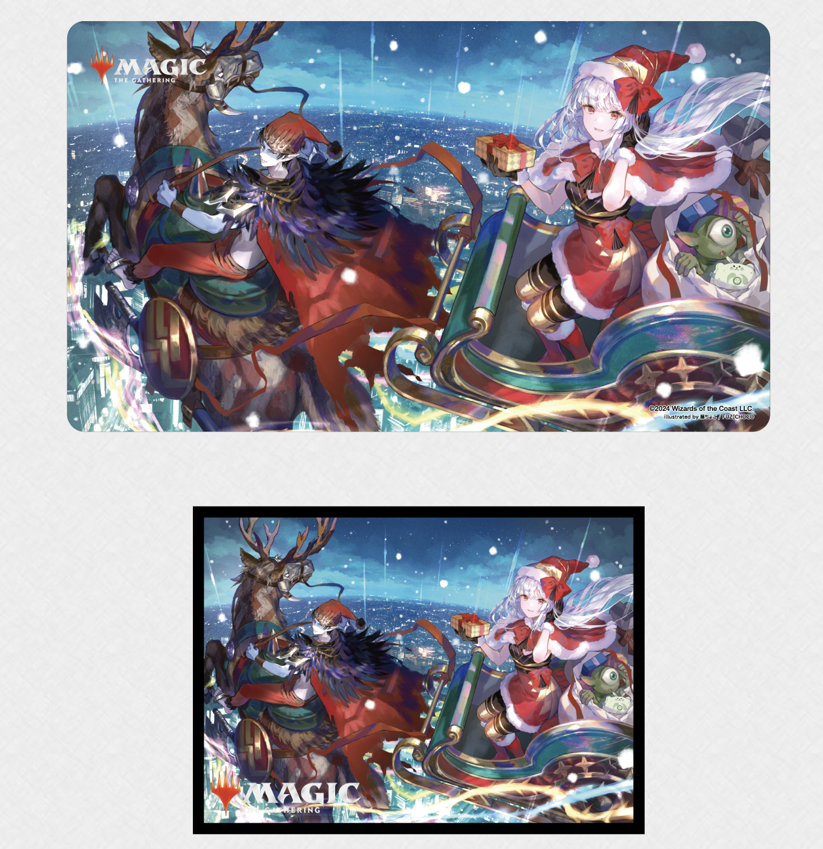 放浪皇の夏祭り 放浪皇のクリスマス プレイマット 藤ちょこ MTG 放浪皇