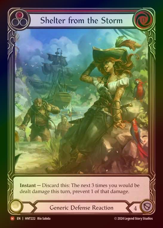 FaB 嵐からの避難 レインボーfoil ×3 FaB 嵐からの避難 レインボーfoil