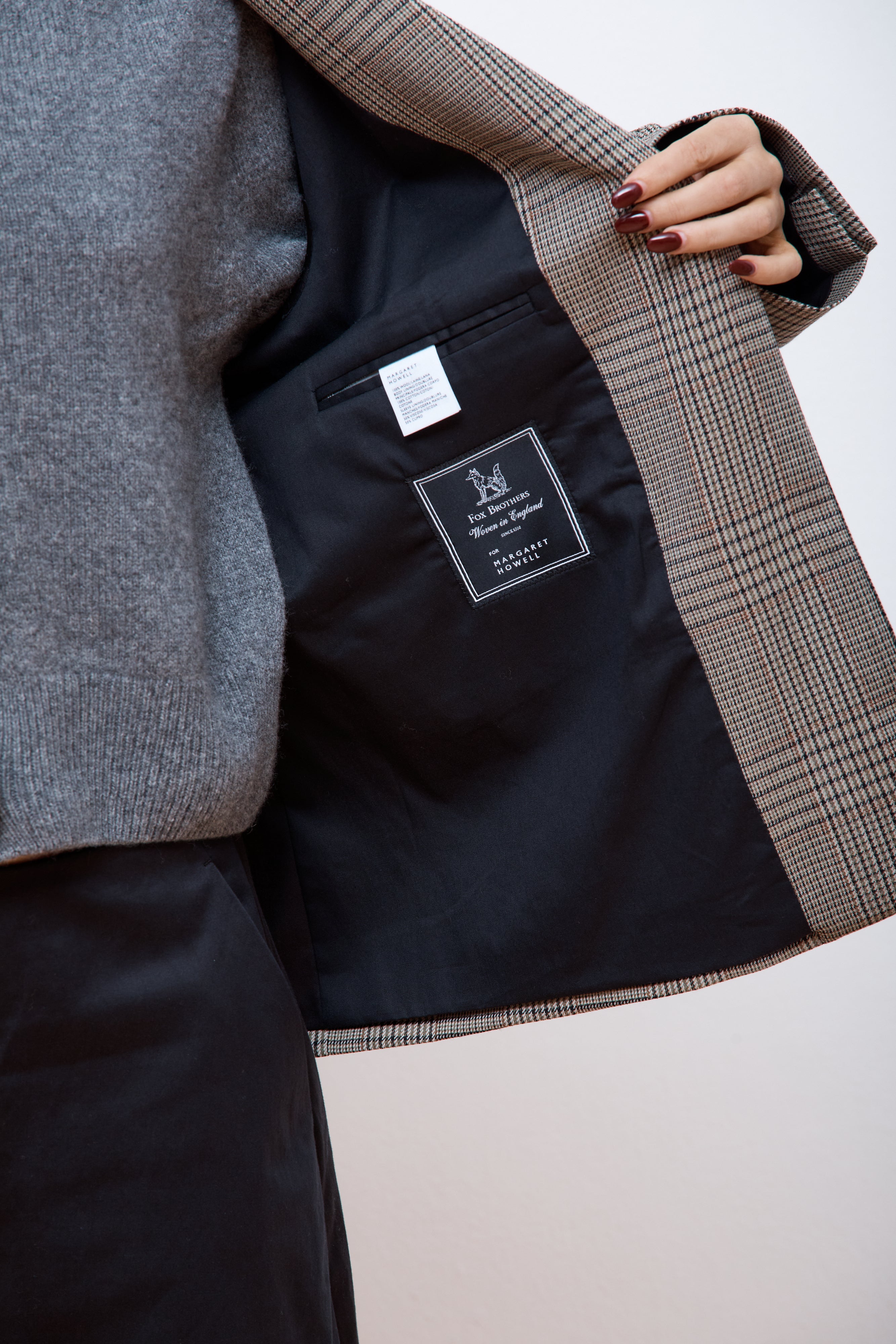 Margaret Howell Flap Pocket Blazer Black / Khaki