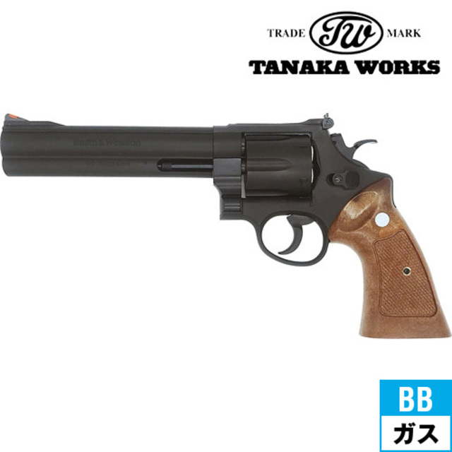 TANAKA タナカ S&W M29 44マグナム 木製グリップ ガスガン MULE(CAW