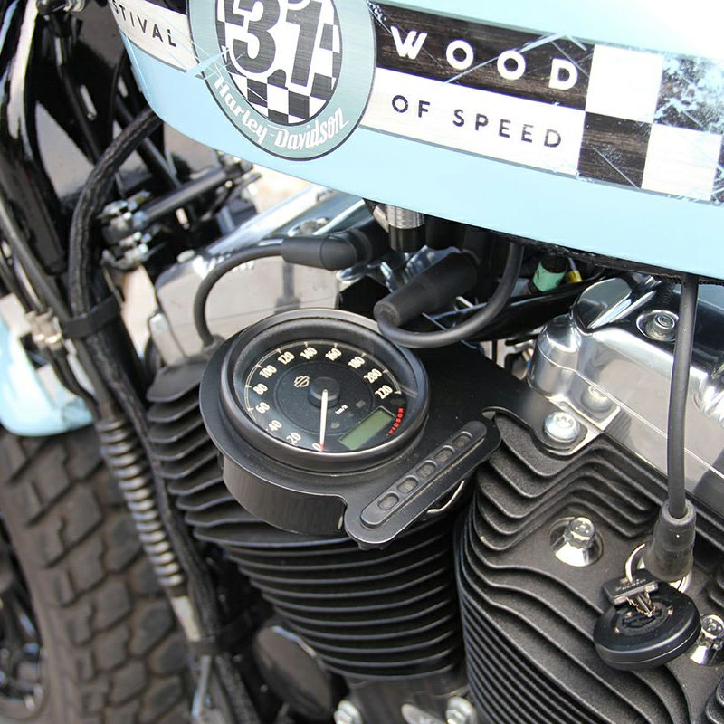 DKcustom スポーツスター、ダイナ用スピードメーター移設キット