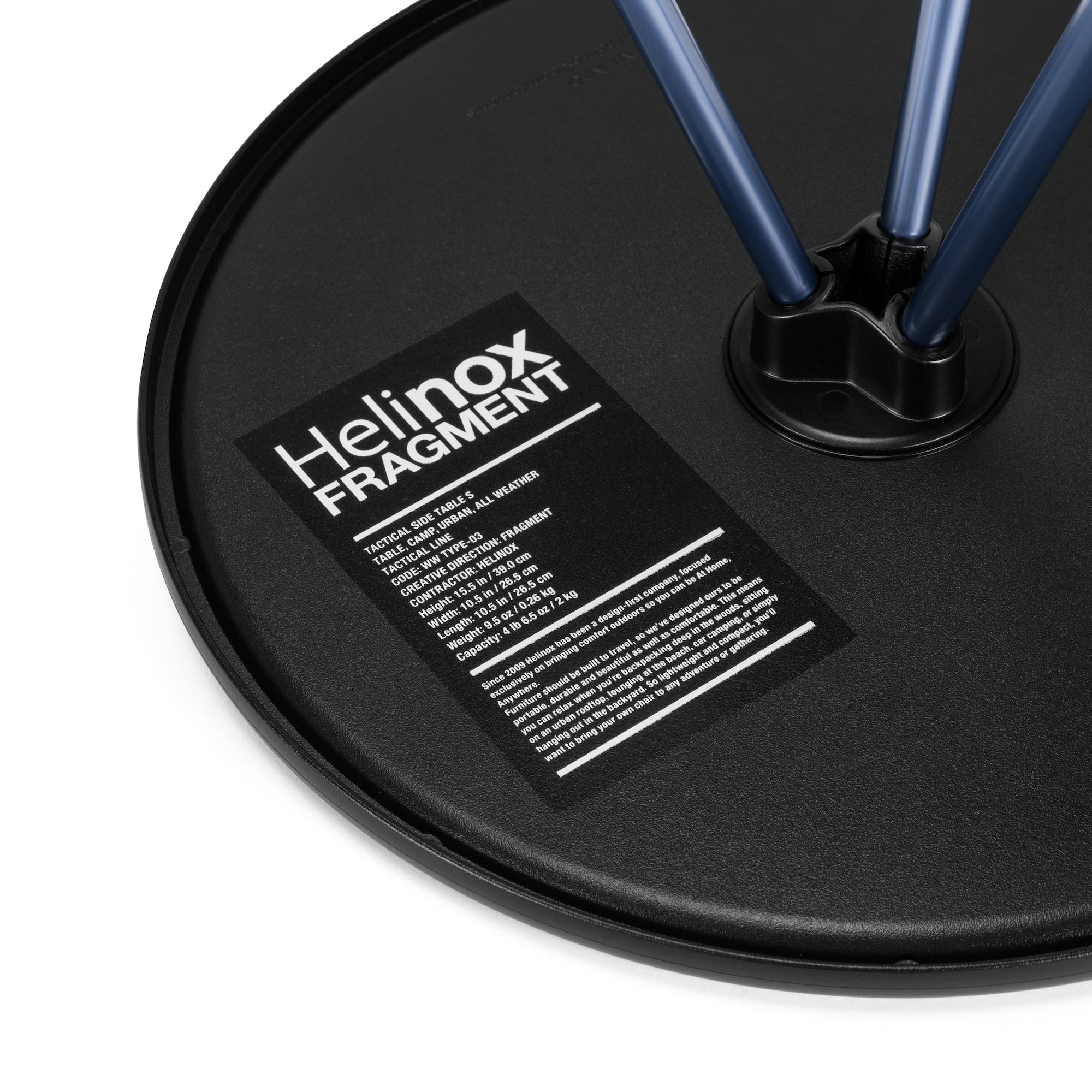 fragment design × Helinox Side Table S - Black & Navy – Helinox Japan