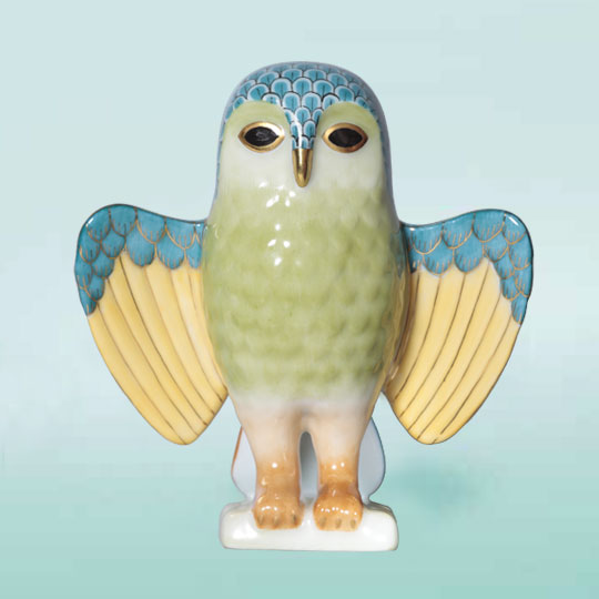 最終値下ヘレンド オウル 世界のフクロウ 箱 バリ限定3000体