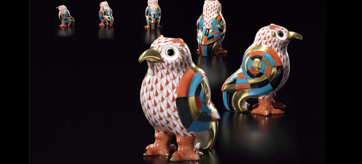 限定品 ヘレンド 世界のフクロウ シェイクスピア・中国 箱付き 限定品