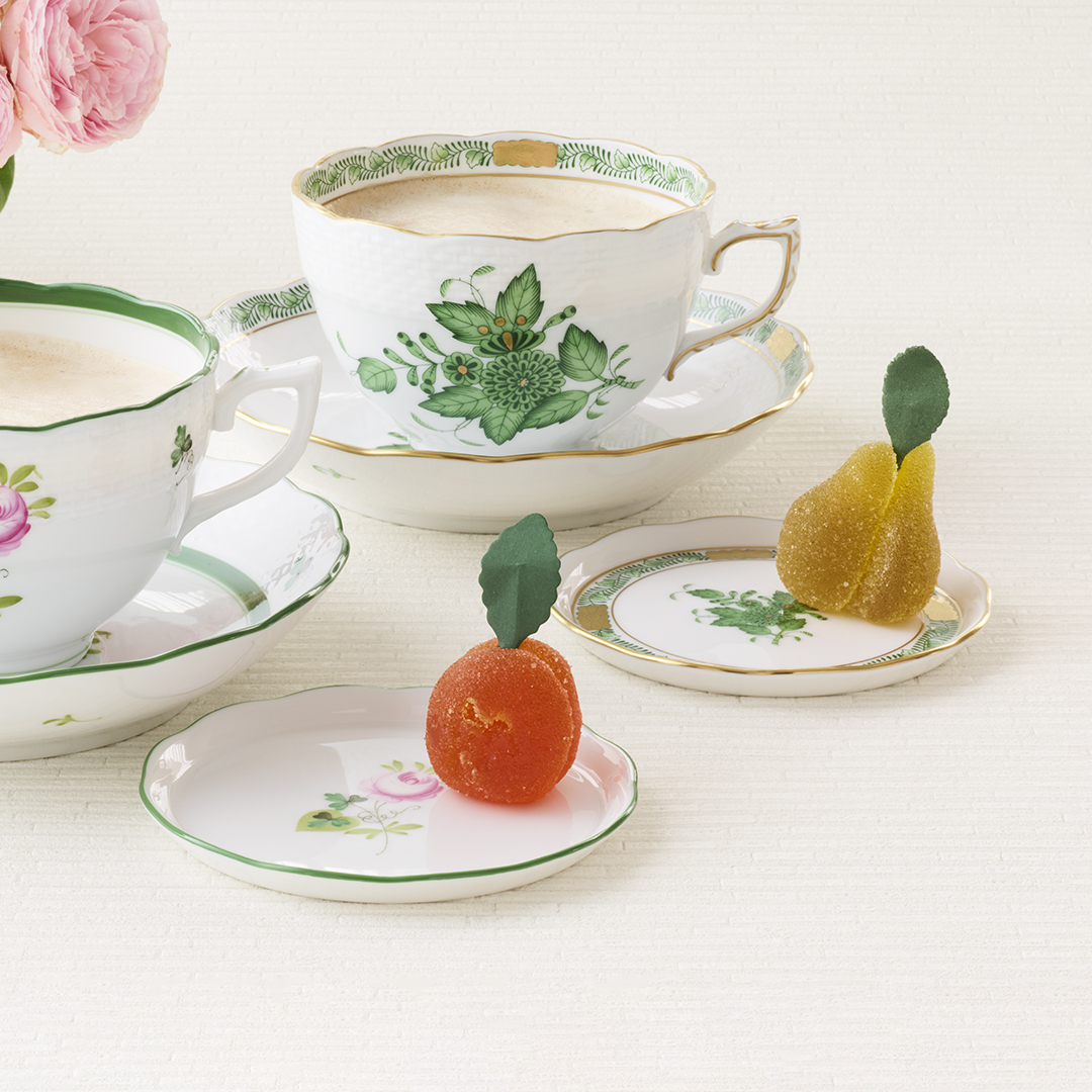 ☆1円～スタート【ヘレンド】ティーカップ＆ソーサー☆グスターヴ(GV