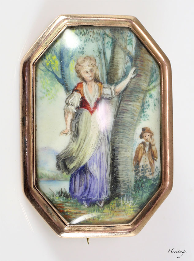 ミニアチュールminiature 肖像画17-19世紀サイン有り