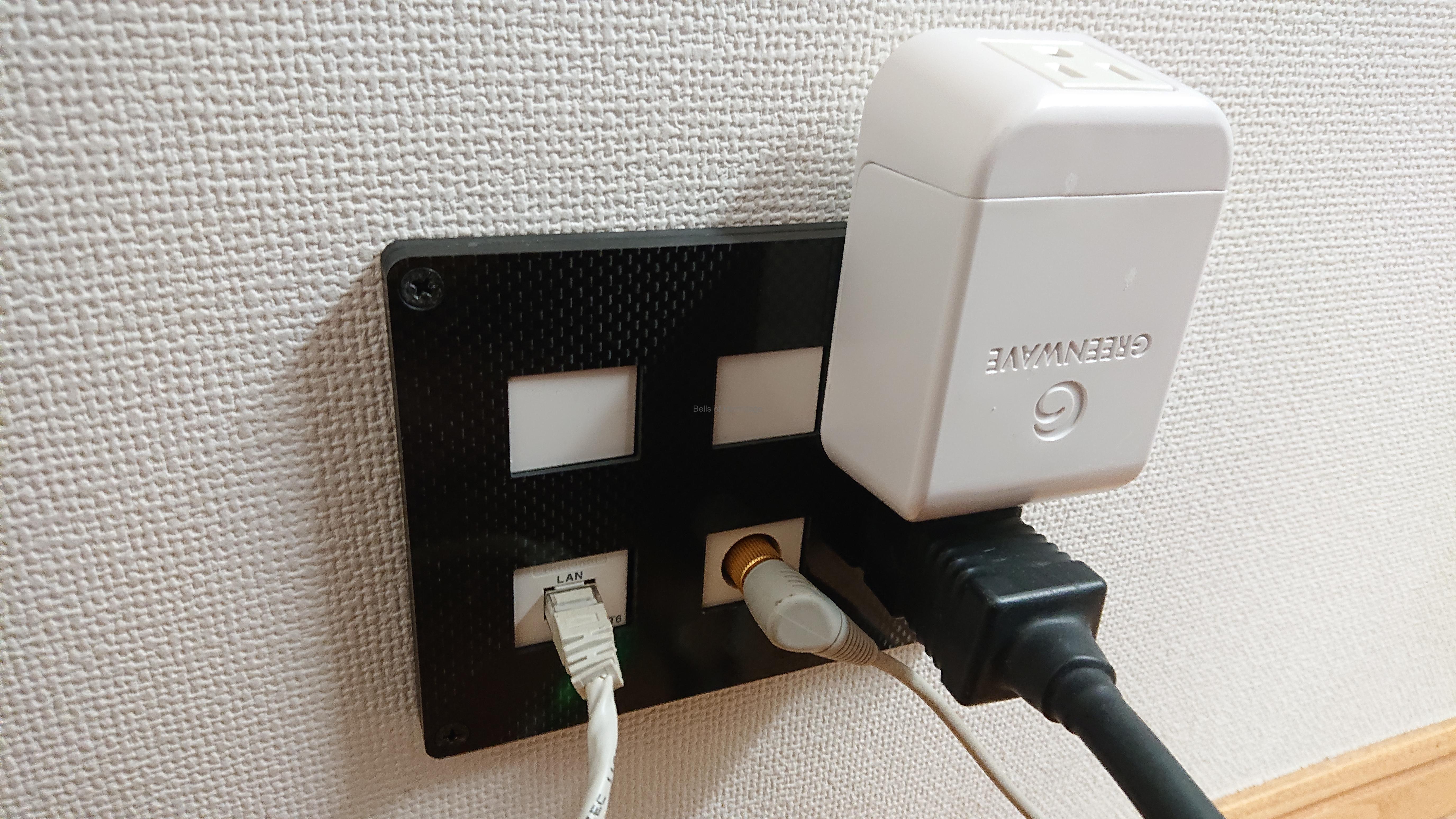 オーディオルームの壁コンセントをEau Rouge SG-3BPとJ1 Project JPC2