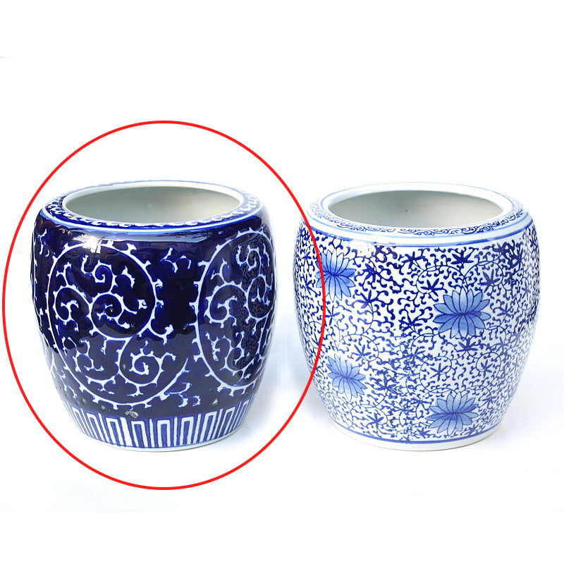 新品 手あぶり火鉢（深底）セット 藍底蛸 – 【火鉢専門通販ショップ