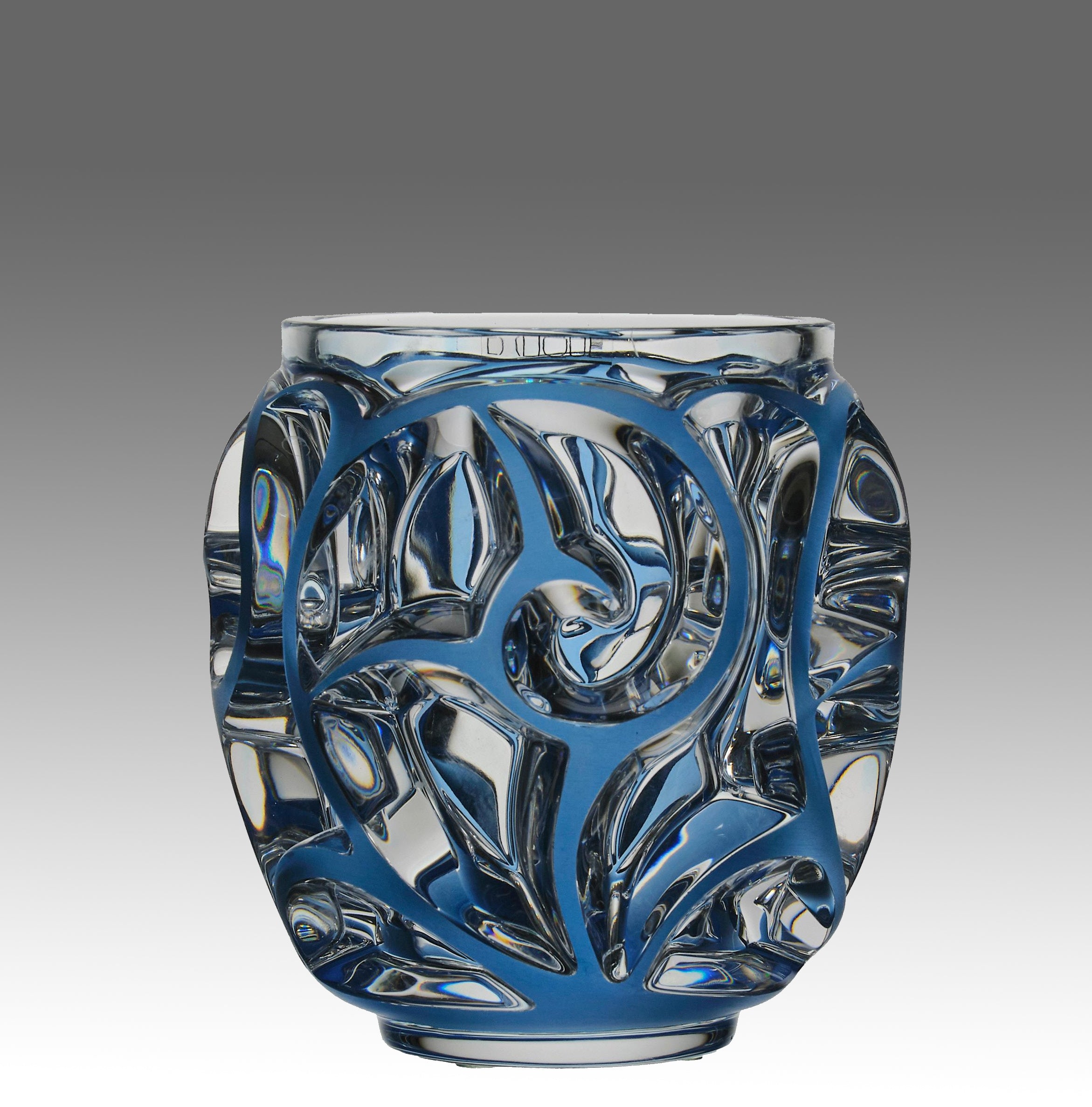 ◇ LALIQUE ラリック◇クリスタル置物 トンボ クリアパープル