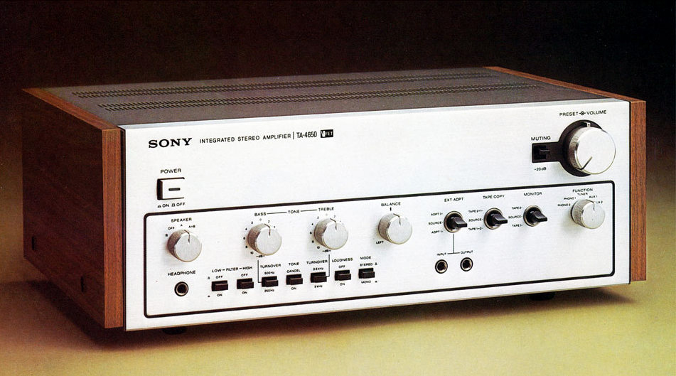 ジャンク】①SONY TA-4650 プリメインアンプ