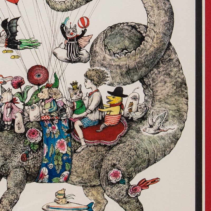 Zane Saundersアボリジニの画家walking together