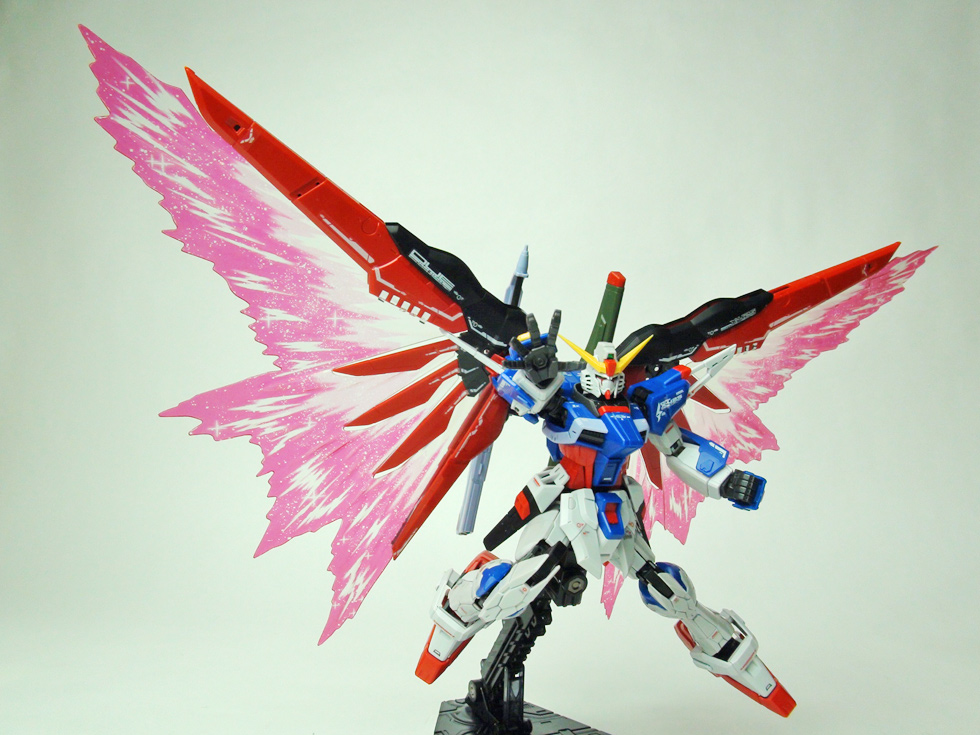 RG デスティニーガンダム チタニウムフィニッシュ 光の翼エフェクト