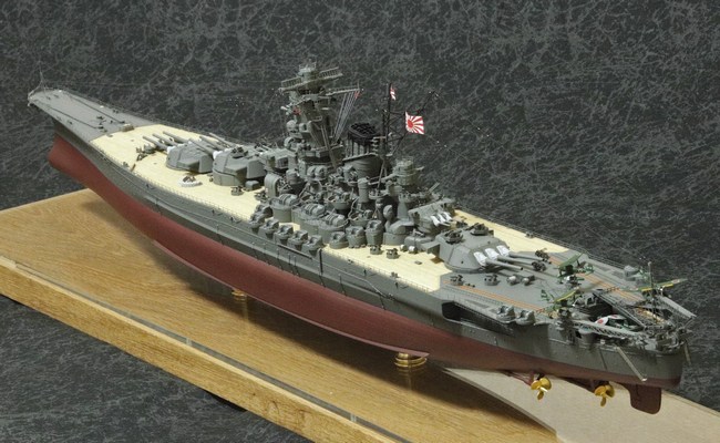1/350戦艦『大和』タミヤリニューアル版プレミアムキット：完成写真