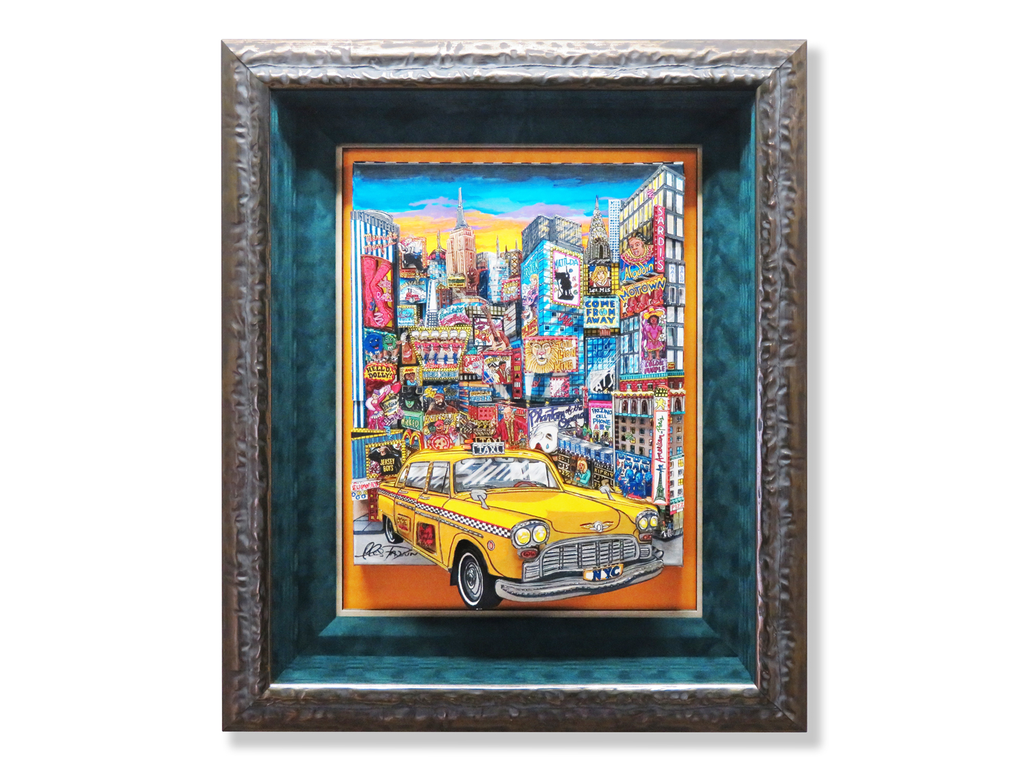 チャールズファジーノ3D シルクスクリーンニューヨークの街並み