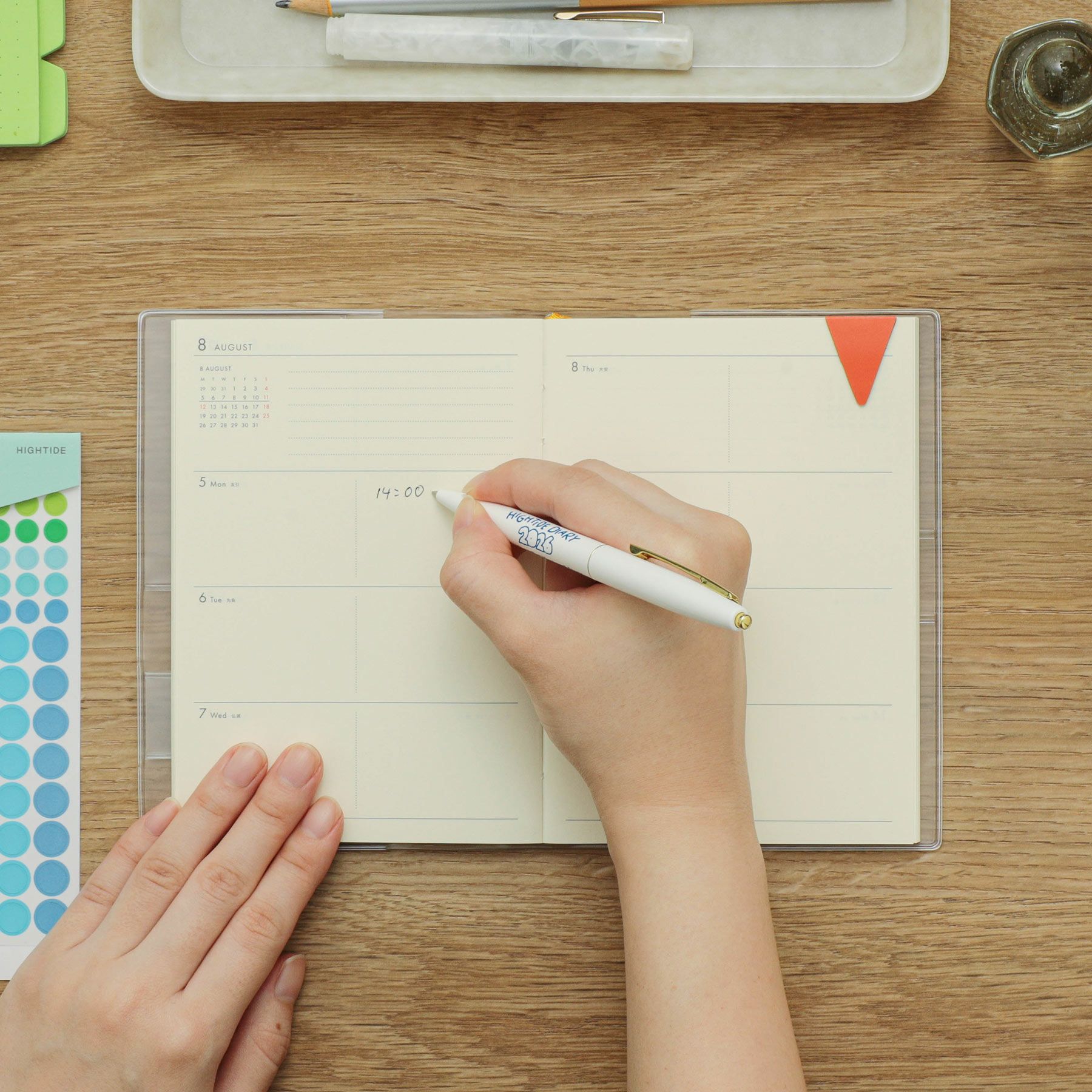 手帳 2026 ポーシュ / A6 週間ブロック / 2026年3月始まり | HIGHTIDE