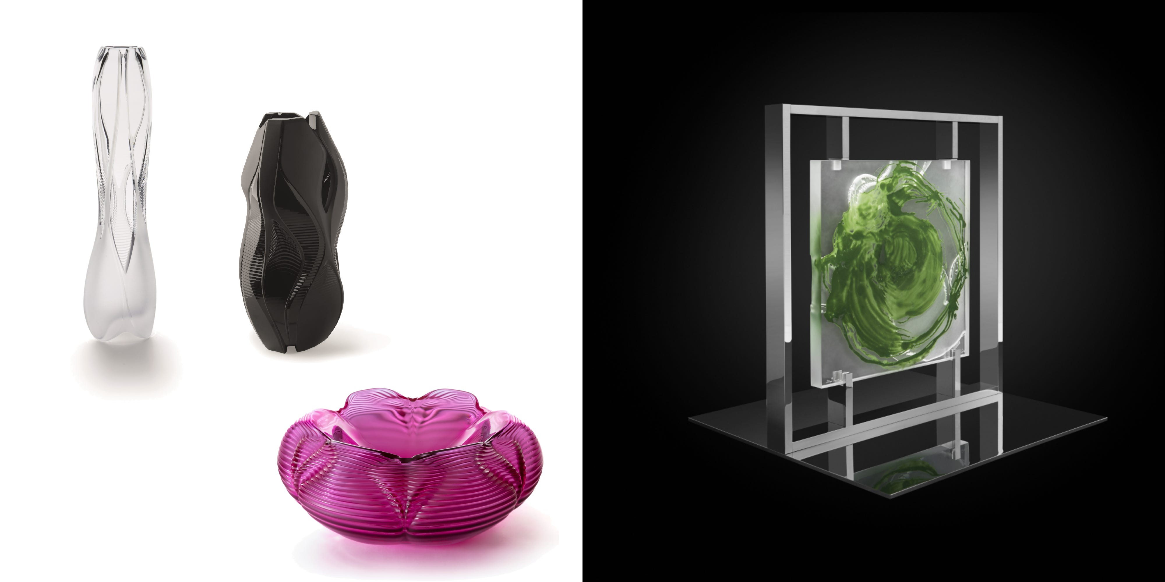 新品未使用 世界三大クリスタルガラス ラリック シュエットフリソン