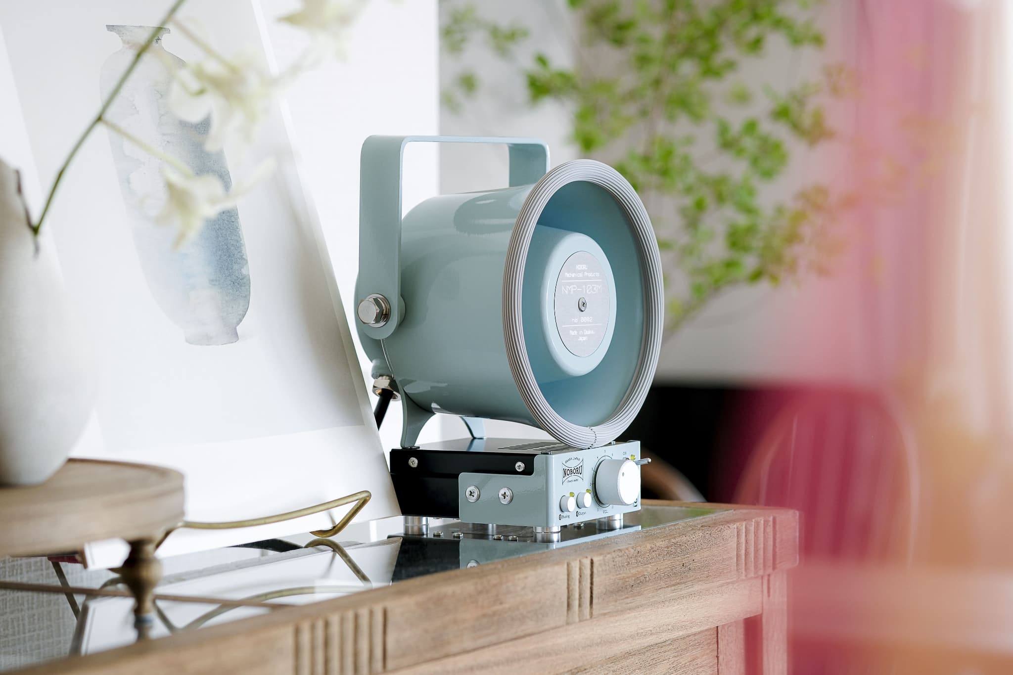 懐かしい船舶ブルーの拡声器が自宅のオーディオに！枚方のノボル電機