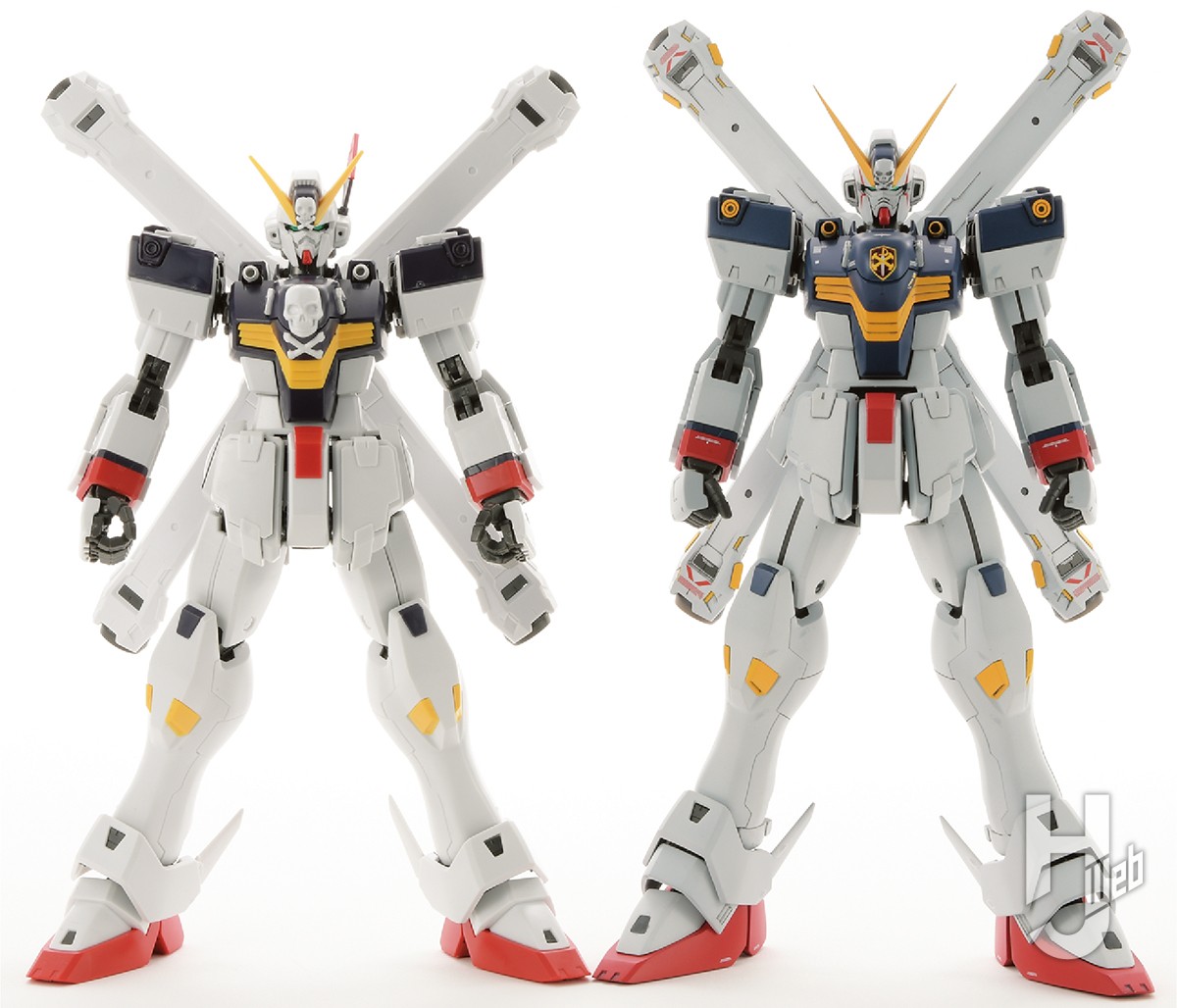 MGクロスボーン・ガンダムX1にMGガンダムF91 Ver.2.0のパーツを使用し