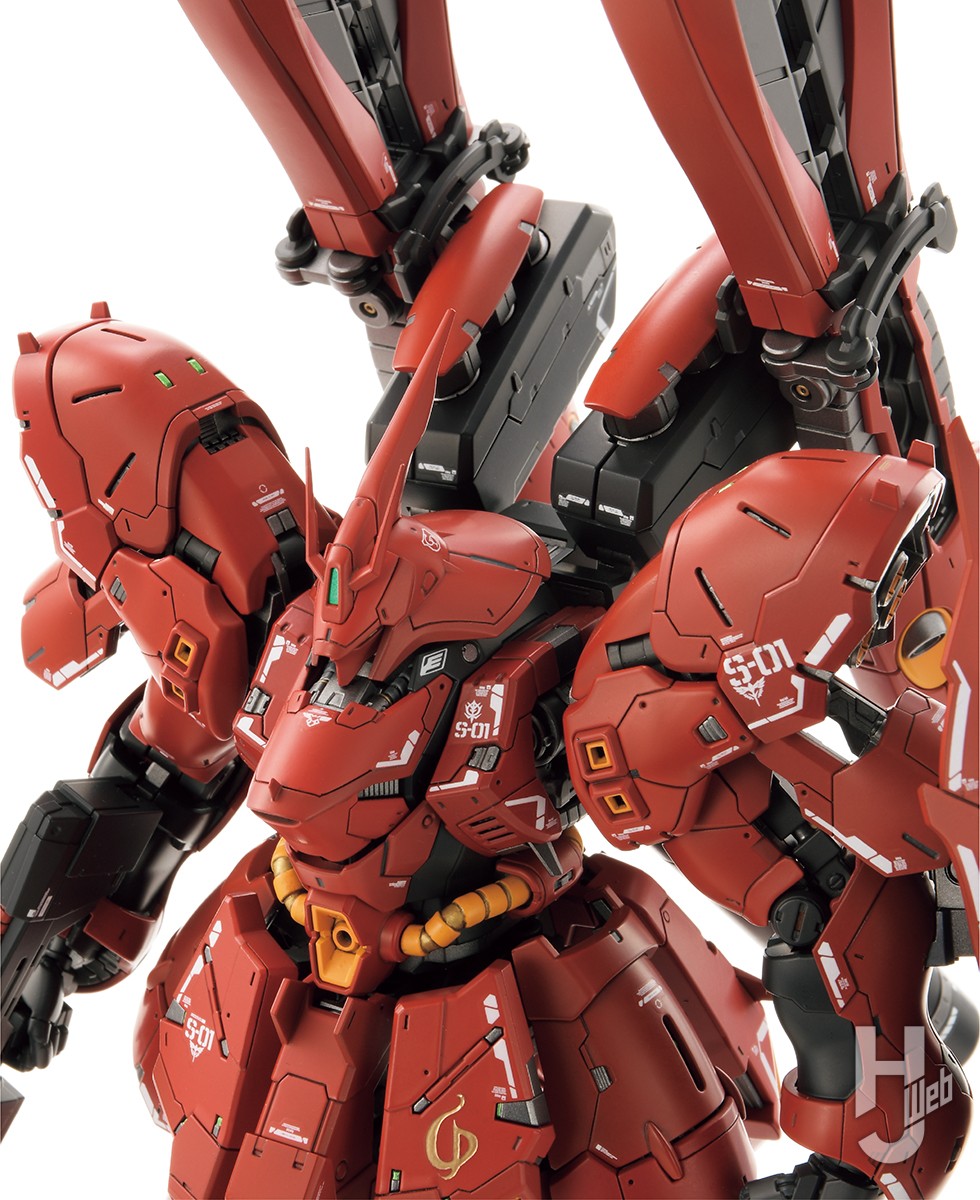 RG MSN-04FF サザビー」をさらにディテールアップ！ ダブル・ホーン