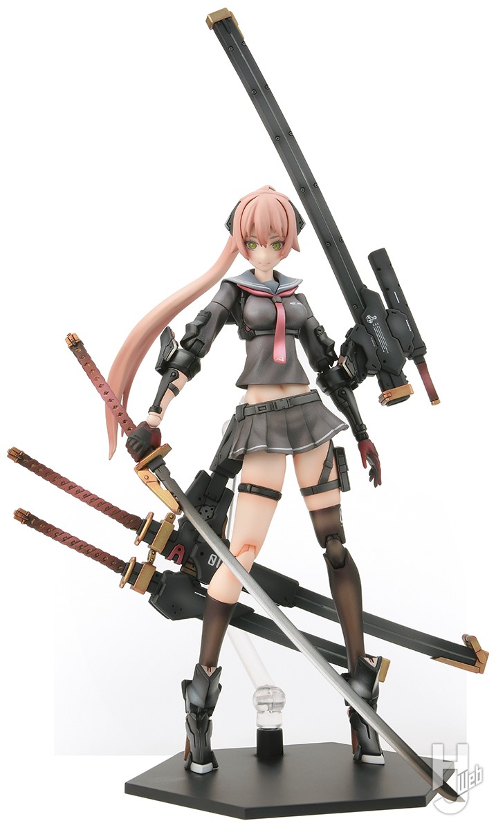 figmaで展開中の「重兵装女子高生」より、「壱」が新イラストを基に