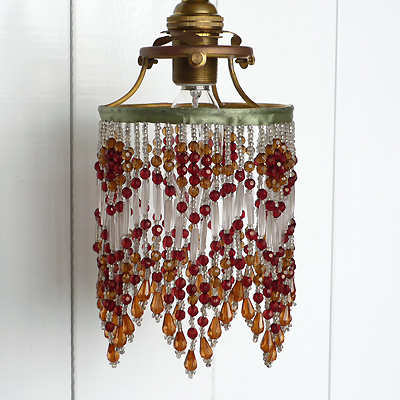 アンティーク風 ペンダント ビーズ ランプ シェード | アンティーク