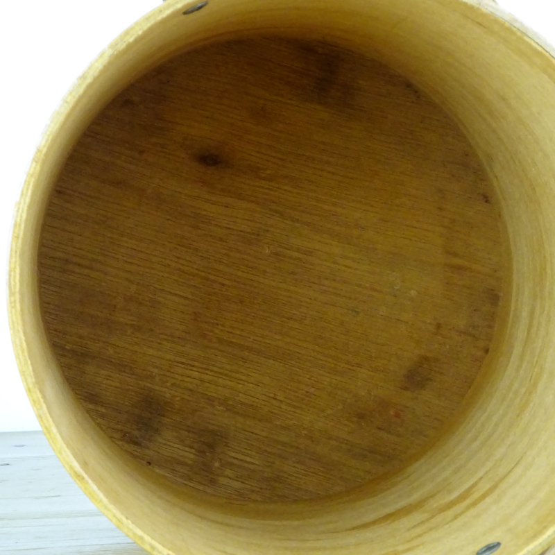 ヴィンテージ 木製クッキージャー ビスケット アンティーク 古道具 USA