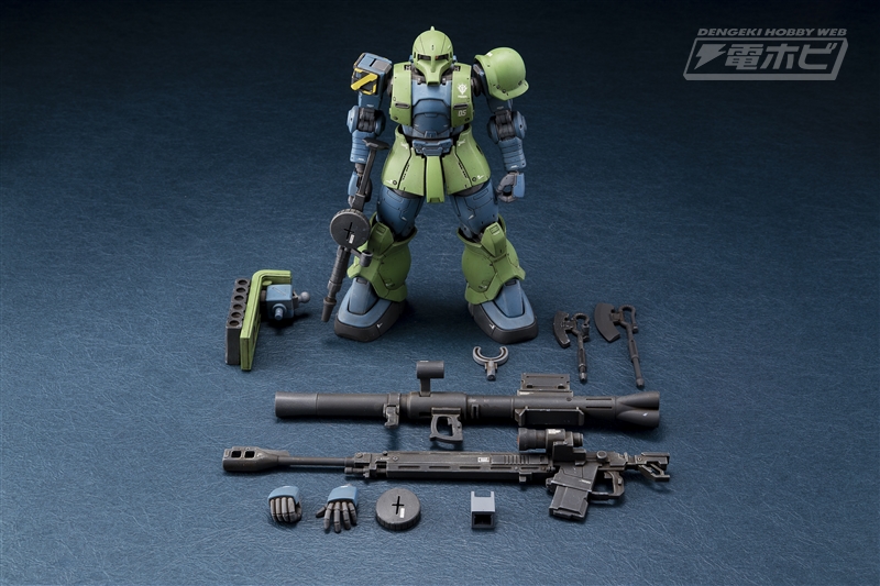 ガンプラ作例【HG 1/144 ザクI（デニム/スレンダー機）】をGASが製作