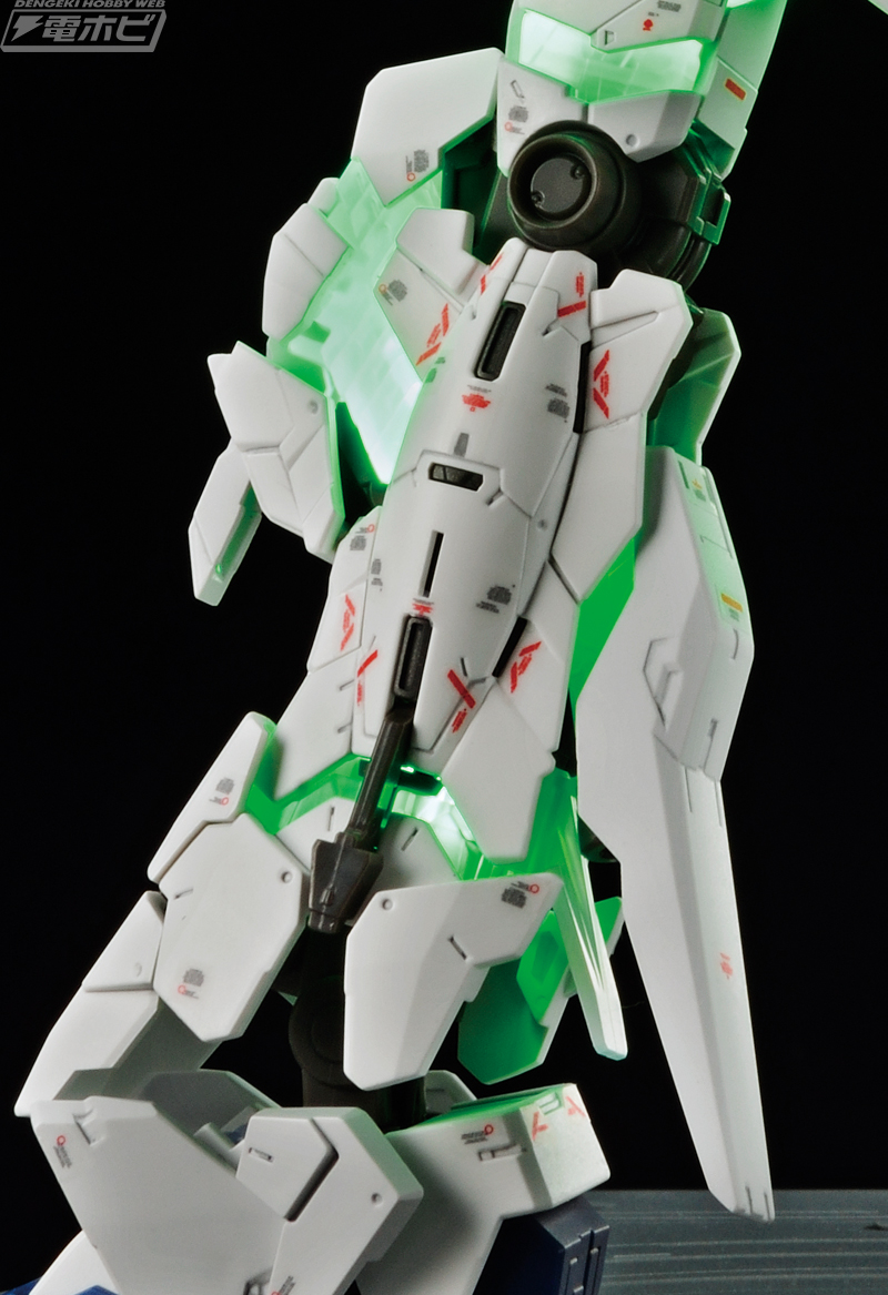 フレームが光る！限定ガンプラ「RG ユニコーンガンダム （ライティング