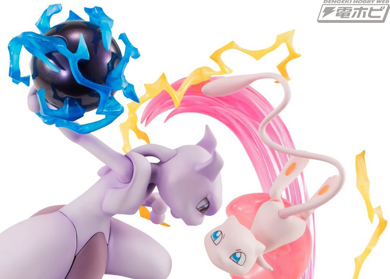 ポケットモンスター』ミュウ＆ミュウツーが躍動感溢れる姿でメガハウス