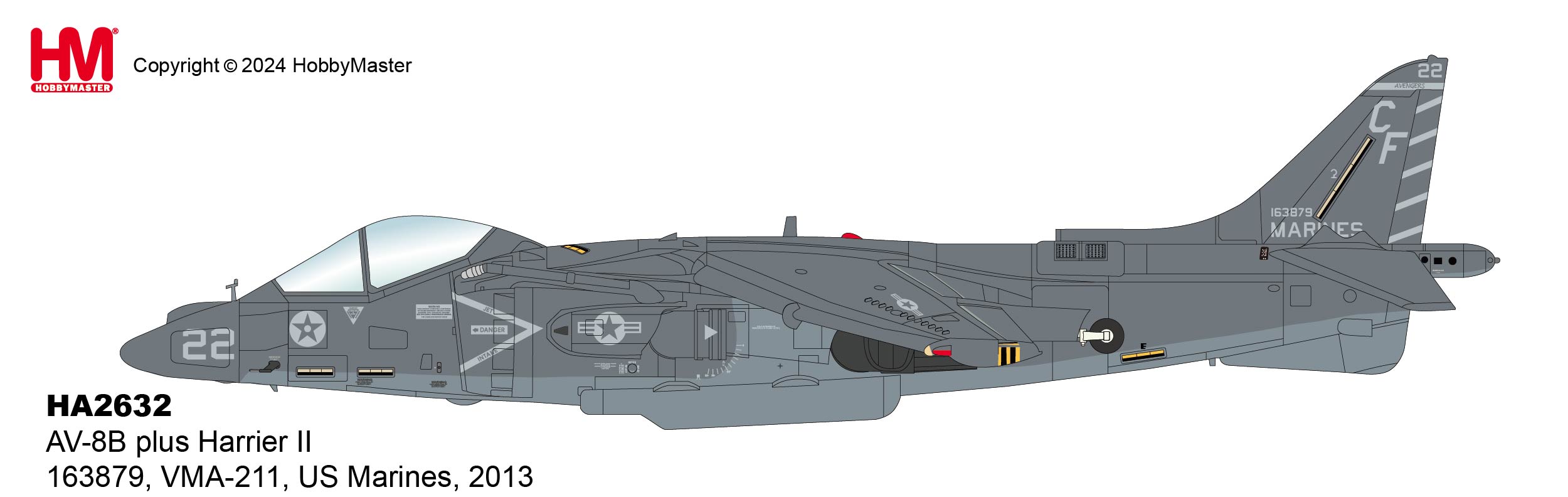 AV-8B plus Harrier II 163879, VMA-211, US Marines, 2013