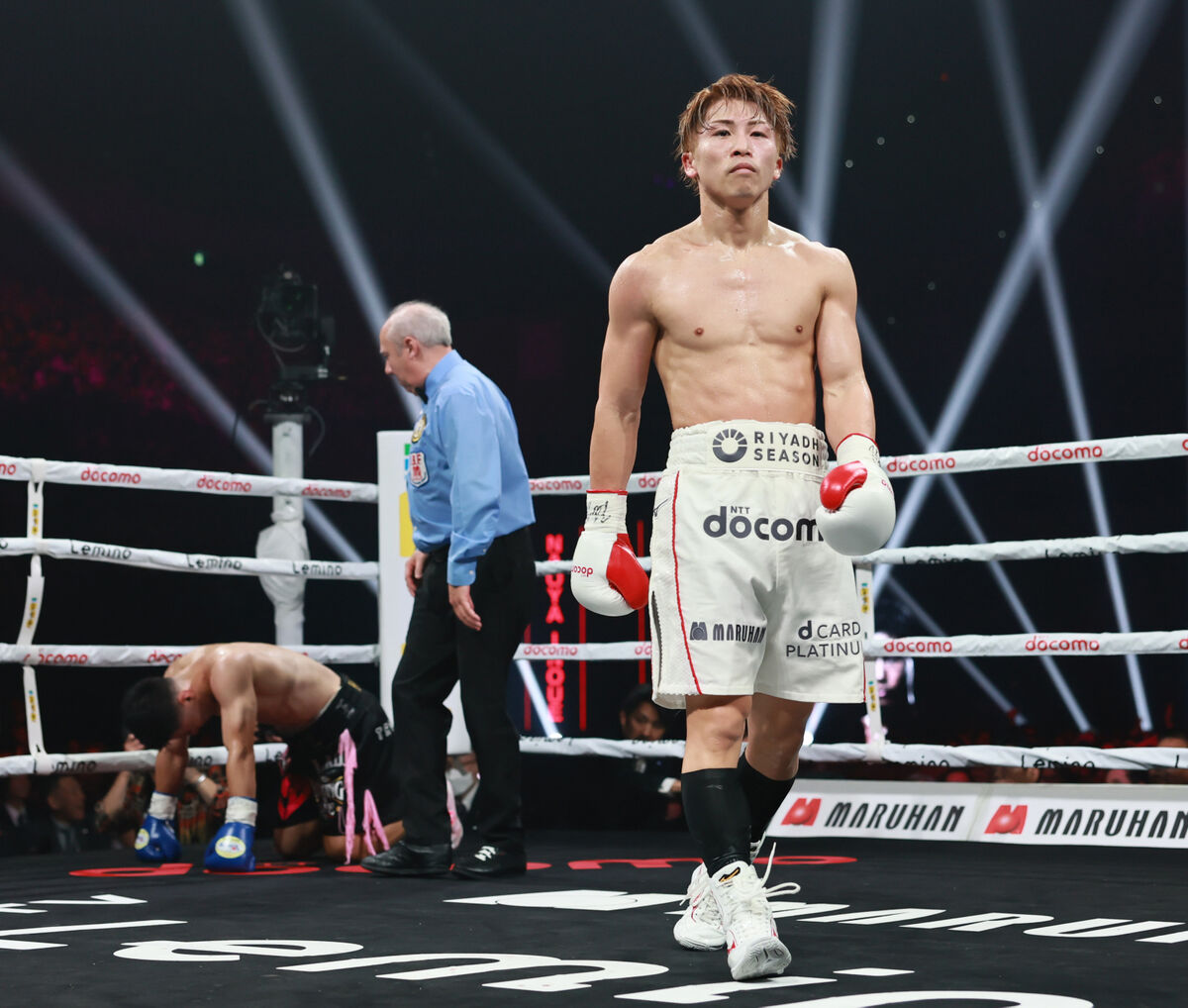 ラウンドVTR】井上尚弥―金芸俊 衝撃の右ストレートで4回KO勝ち