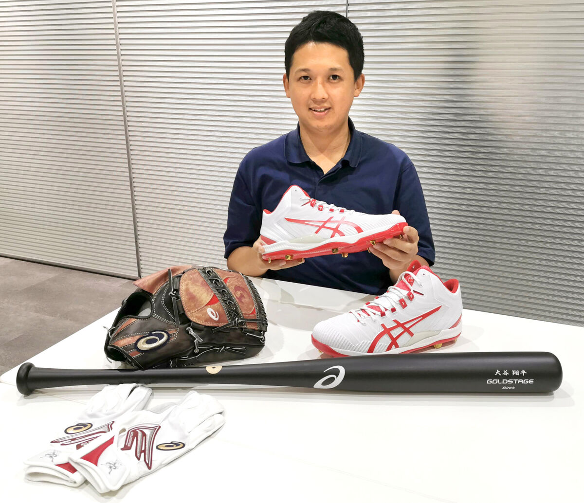 アシックス 大谷翔平選手 2021年 ミニバット 62-EY1216-03 アシックス