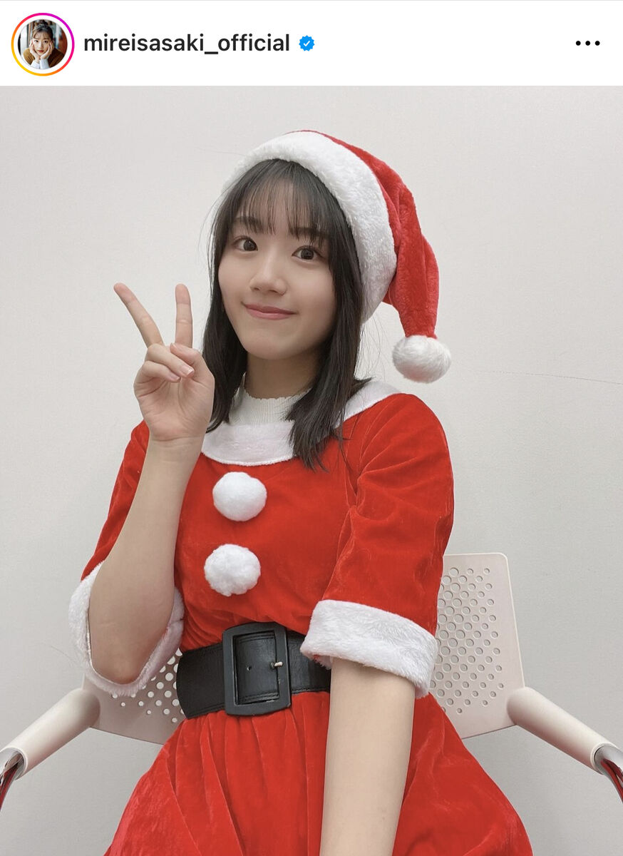 日向坂46 生写真 佐々木美玲 21サンタ衣装 ヨリ 直筆サイン 異次元の