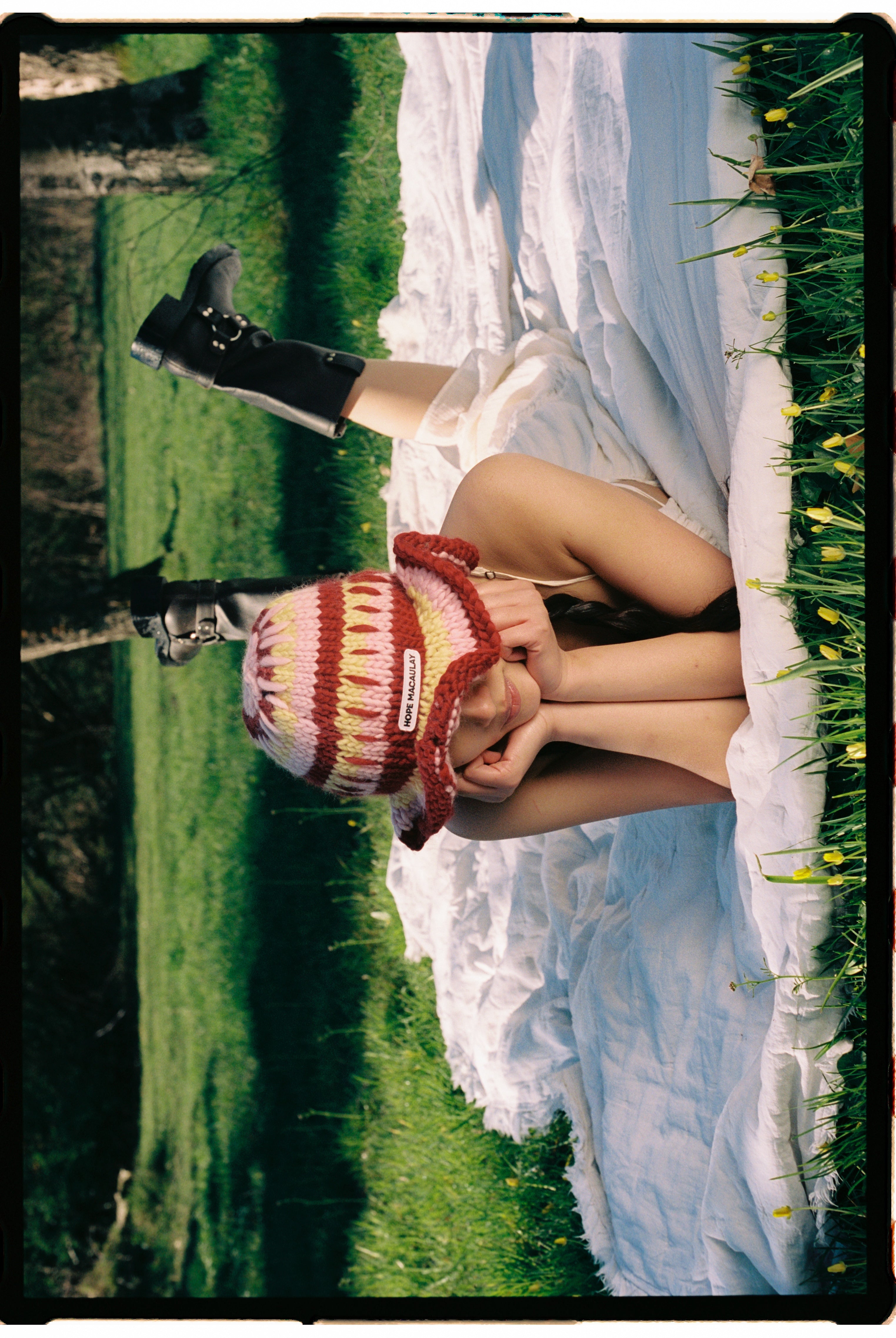 レミ パッチワークニット バケットハット | Hope Macaulay