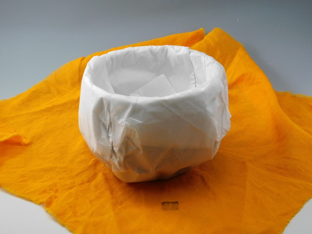 82599.jpg 九世 坂高麗左衛門 作 萩焼 井戸茶碗 東大寺管長 清水公