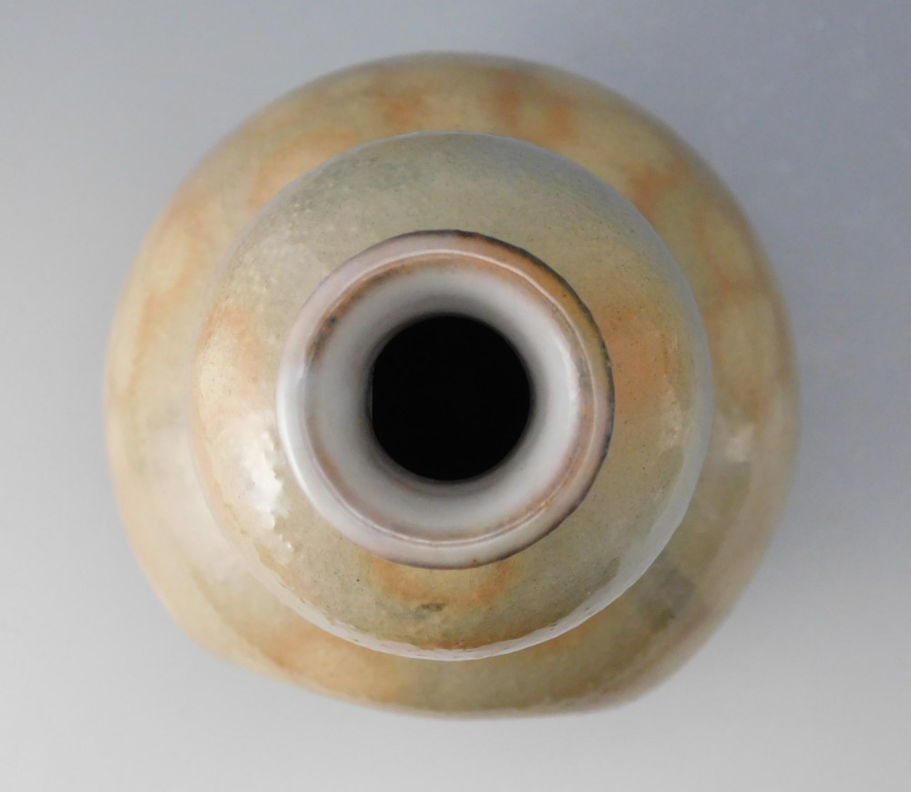 田原陶兵衛造 十二代 四方花入 東大寺長老 清水公照讃 「松下問童子」