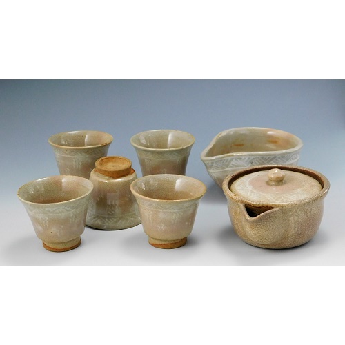 萩焼 十二代 田原陶兵衛 三島手 鉢 共箱 骨董品 器