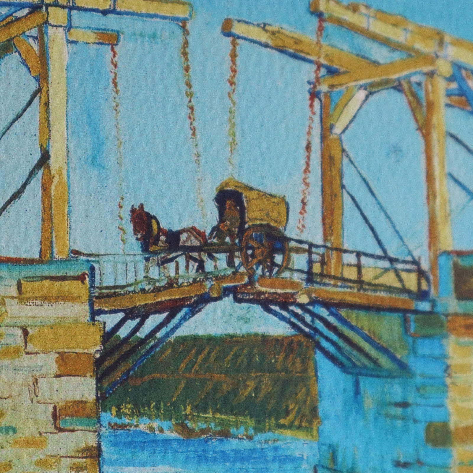 アルルのはね橋の風景画 フレーム付き Amazon.co.jp: 名画額縁