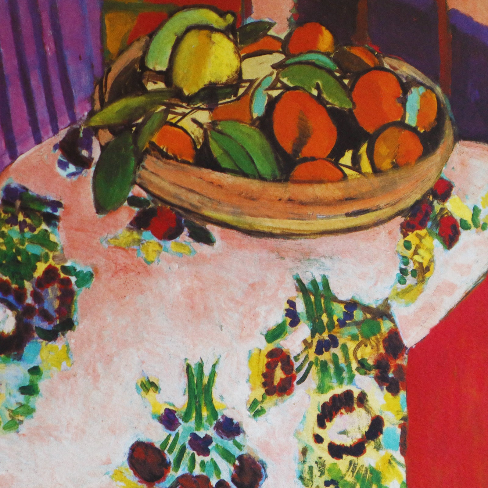 マティス「木蓮のある静物」、希少画集画、新品高級額、額装付